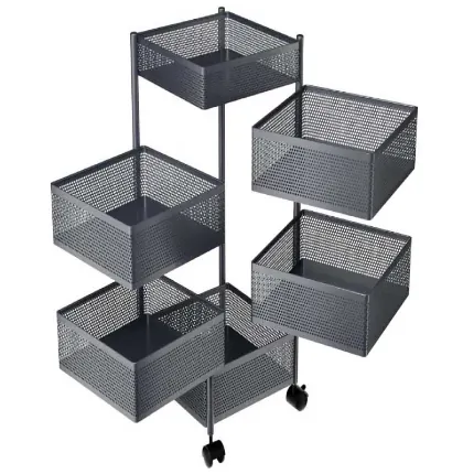 6 Layer Kitchen Storage Rack Square Shape image 7
